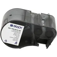 Brady M5C-1500-595-CL-BK ruban vinyle 38,1 mm x 6,1 m (d'origine) - noir sur transparent