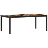 vidaXL Tables de salle à manger, lot de 2, 200 x 100 x 75 cm, aggloméré