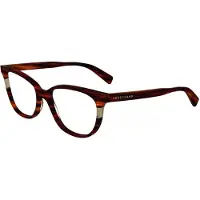 Longchamp Lunettes de Vue LO2739 N 49/16/140 Striped red Acetate WOMAN LO2739 N