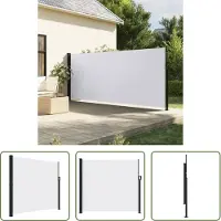 The Living Store Store latéral extensible blanc 180x300 cm