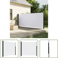 The Living Store Store latéral extensible blanc 180x500 cm