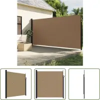 The Living Store Store latéral extensible , couleur taupe, 200 x 500 cm