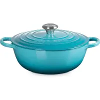 Le Creuset Cocotte Le Creuset Marmite Fonte Bleu Caraïbes 26 cm