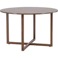 Ebuy24 Durango table de salle à manger Ø120 cm noyerReproduction.
