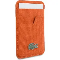 Lacoste Hommes, Portefeuille, Card Wallet Petit Pique MagSafe orange, Orange
