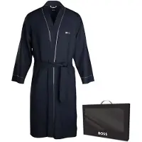 BOSS Xmas Dressing Gown Bleu S Homme