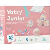 BS Toys Jeu de dés en bois Yatzy Junior de avec bloc-notes et crayon