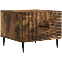 Syfax Table basse Chêne fumé 49 x 50 x 40 cm Bois d'ingénierie