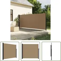 The Living Store Store latéral extensible , couleur taupe, 180 x 500 cm