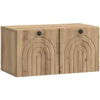 Syfax Meuble TV mural 59,5 x 31 x 30 cm Chêne artisanal