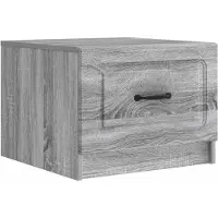 Syfax Table basse Sonoma gris 49 x 50 x 37 cm Bois d'ingénierie