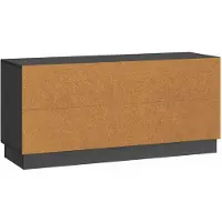 Syfax Meuble TV Noir 102 x 34,5 x 47 cm Bois d'ingénierie