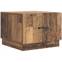 Syfax Table basse Bois ancien 49 x 50 x 37 cm Bois d'ingénierie