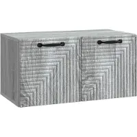vidaXL Meuble TV mural Sonoma gris 59,5 x 31 x 30 cm
