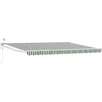 vidaXL Store électrique rétractable vert et blanc 4,5 × 3 m