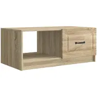 vidaXL Table basse en chêne Sonoma 90 x 50 x 37 cm, bois d'ingénierie