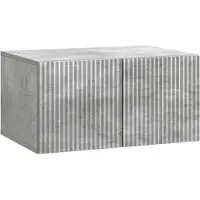 vidaXL Meuble TV mural 59,5 x 41 x 30 cm Gris béton