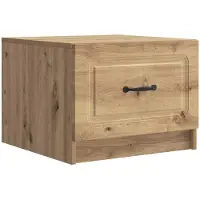 vidaXL Table basse en chêne Artisan 49 x 50 x 37 cm, bois d'ingénierie
