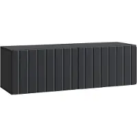 Syfax Meuble TV mural Noir 98 x 31 x 30 cm Bois d'ingénierie