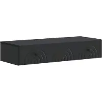 Syfax Table d'appoint murale Noir 87,5 x 34,5 x 17 cm