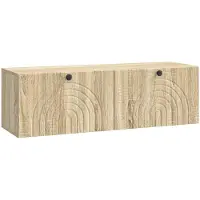 Syfax Meuble TV mural Chêne Sonoma 98 x 31 x 30 cm Bois d'ingénierie