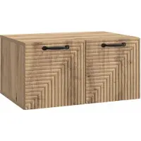 Syfax Meuble TV mural 59,5 x 41 x 30 cm Chêne artisanal