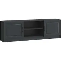 Syfax Meuble TV Noir 150 x 31 x 47 cm Bois d'ingénierie