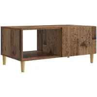 Syfax Table basse Bois ancien 90 x 50 x 40 cm Bois d'ingénierie