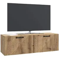 vidaXL Meuble TV mural en chêne Artisan, 98 x 31 x 30 cm