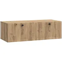 Syfax Meuble TV mural 98 x 41 x 30 cm Chêne artisanal