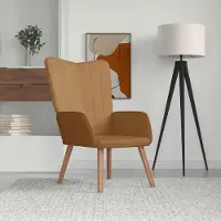 Prolenta Maison Exclusive - Fauteuil de détente en velours marron