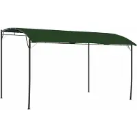 Syfax Pavillon 4 x 3 x 2,55 m Vert Tissu et Aluminium 180 gsm