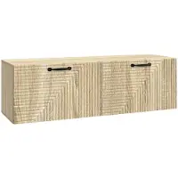 vidaXL Meuble TV mural en chêne Sonoma 98 x 31 x 30 cm