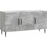 Syfax Meuble TV Gris béton 99 x 34,5 x 50 cm Bois d'ingénierie