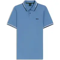 BOSS pour homme. 50506193 Polo Paul blue (S), Bleu, Casuel, Coton, Manche courte