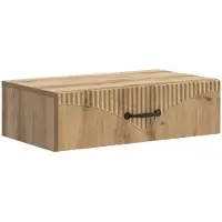 Syfax Table d'appoint murale Chêne artisanal 59 x 34,5 x 17 cm