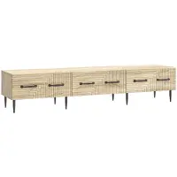 Syfax Meuble TV Chêne Sonoma 147 x 34,5 x 30 cm Bois d'ingénierie