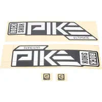 RockShox Pike Ultimate 27/29 High Gloss Black 2023+ Decals Kit Argenté