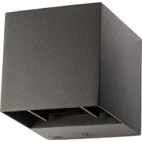 SG ARMATUREN SG Leuchten Luminaire LED Up/Down Artes Mini 8W 3000K 380lm graphite Konv IP44 86x86x100mm (380 lm, IP44)