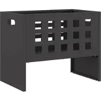 vidaXL Foyer Noir 50 x 30 x 40 cm Acier