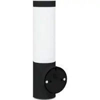 vidaXL Appliques murales extérieures 2 pcs Noir 12 x 7.5 x 29 cm