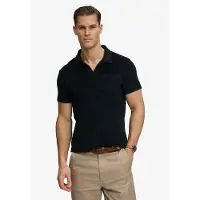 Superdry pour homme. M1110462A Polo marine en tissu éponge (XL), Casuel, Coton, Manche courte