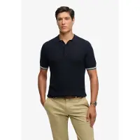 Superdry pour homme. M1110458A Polo marine Texture (M), Casuel, Coton, Manche courte