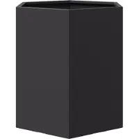 vidaXL Jardinières 2 pcs noir hexagone 46x40x45 cm acier