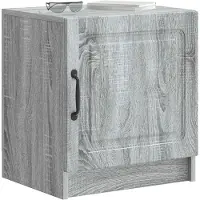 vidaXL Cabinet de chevet Sonoma gris 43 x 34,5 x 47 cm