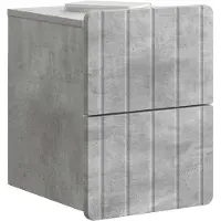 vidaXL Cabinet de chevet mural Gris béton 33 x 34,5 x 43 cm