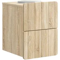 vidaXL Cabinet de chevet mural 2 pcs Chêne Sonoma 33 x 34,5 x 43 cm