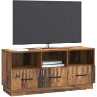 vidaXL Meuble TV en bois recyclé 102 x 34,5 x 47 cm, aggloméré