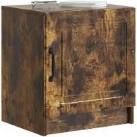 vidaXL Cabinet de chevet 2 pcs Chêne fumé 43 x 34,5 x 47 cm