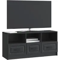 vidaXL Meuble TV noir 102 x 34,5 x 47 cm en aggloméré